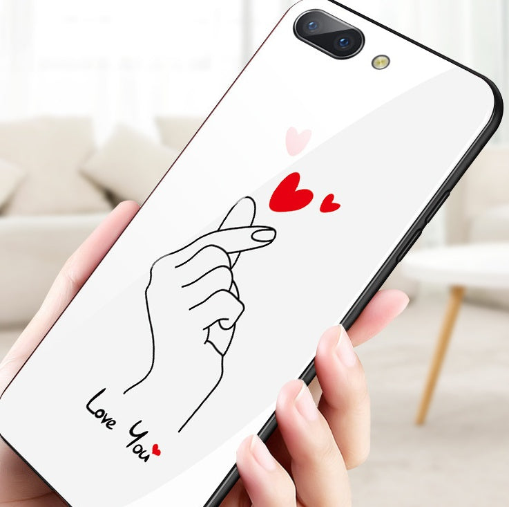 Compatible with Apple, Heart gestures, iPhone11 pro Max tempered glass case