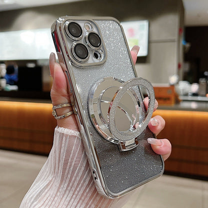 Magnetic Makeup Mirror Bracket Phone Case