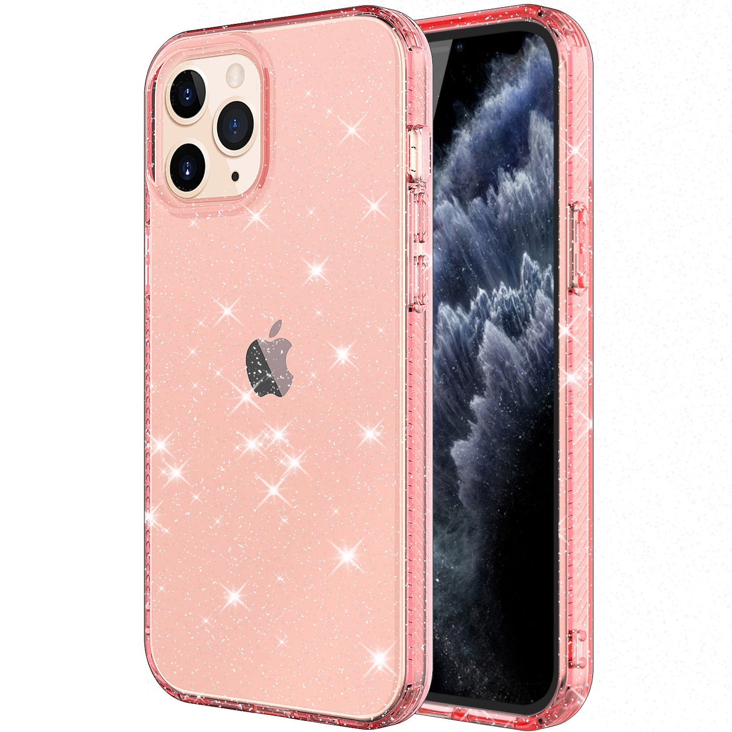 Glitter Transparent 12 Pro Max TPU Anti-drop Phone Case