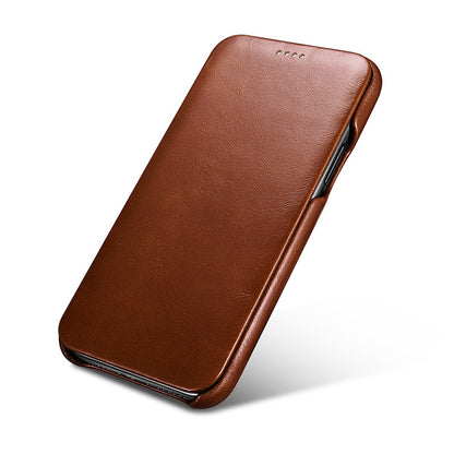 Compatible with Apple, Apple Iphone 11 Pro Max Curved Screen Retro Leather Case