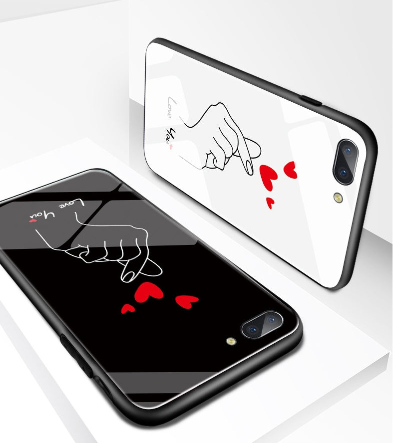 Compatible with Apple, Heart gestures, iPhone11 pro Max tempered glass case