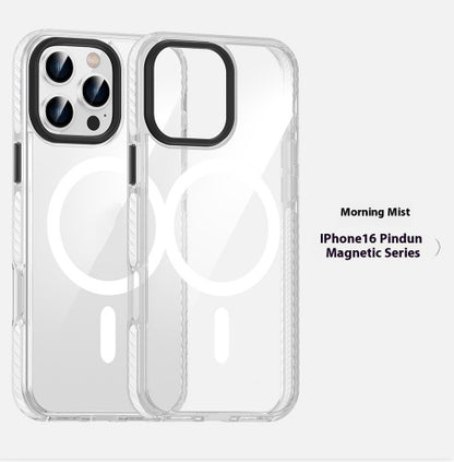 Transparent Magnetic Phone Case Suitable For Anti-fall Shell Protective Case