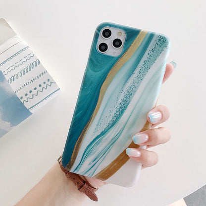 Compatible with Apple, Frosted Marble 8Plus IPhone11 Pro Max Phone Case