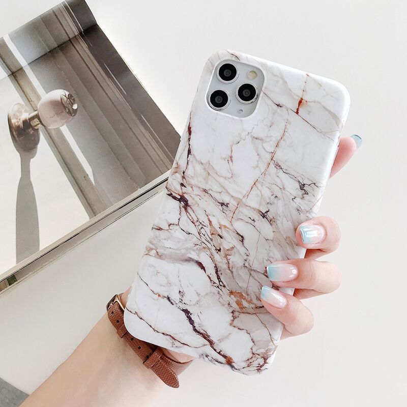 Compatible with Apple, Frosted Marble 8Plus IPhone11 Pro Max Phone Case