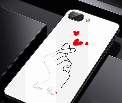 Compatible with Apple, Heart gestures, iPhone11 pro Max tempered glass case