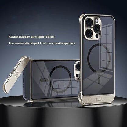 Simple And Breathable Metal Frame Phone Case