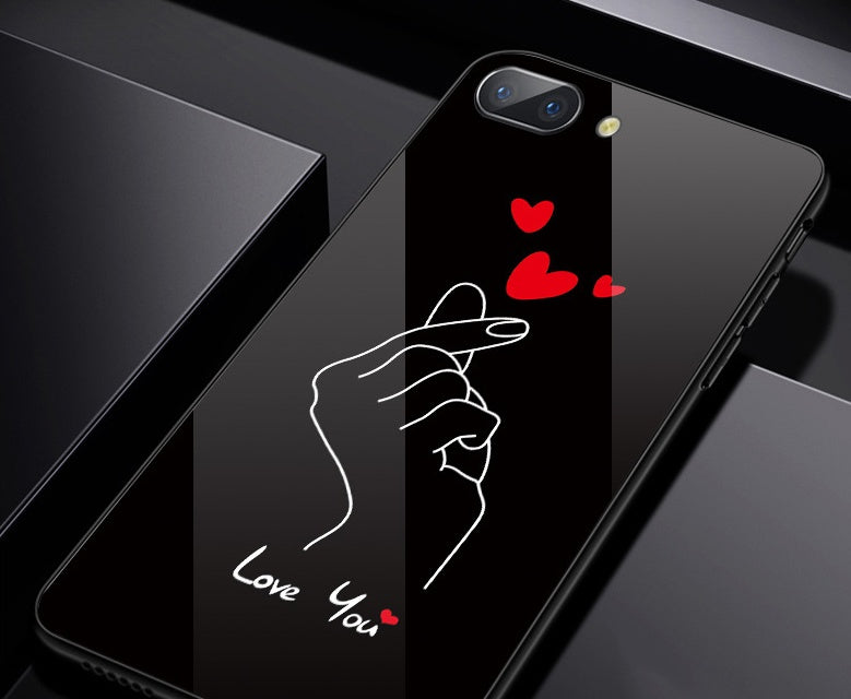 Compatible with Apple, Heart gestures, iPhone11 pro Max tempered glass case