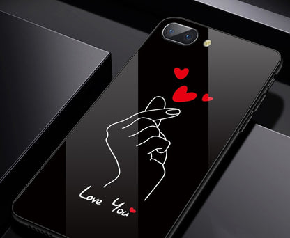 Compatible with Apple, Heart gestures, iPhone11 pro Max tempered glass case