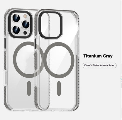 Transparent Magnetic Phone Case Suitable For Anti-fall Shell Protective Case