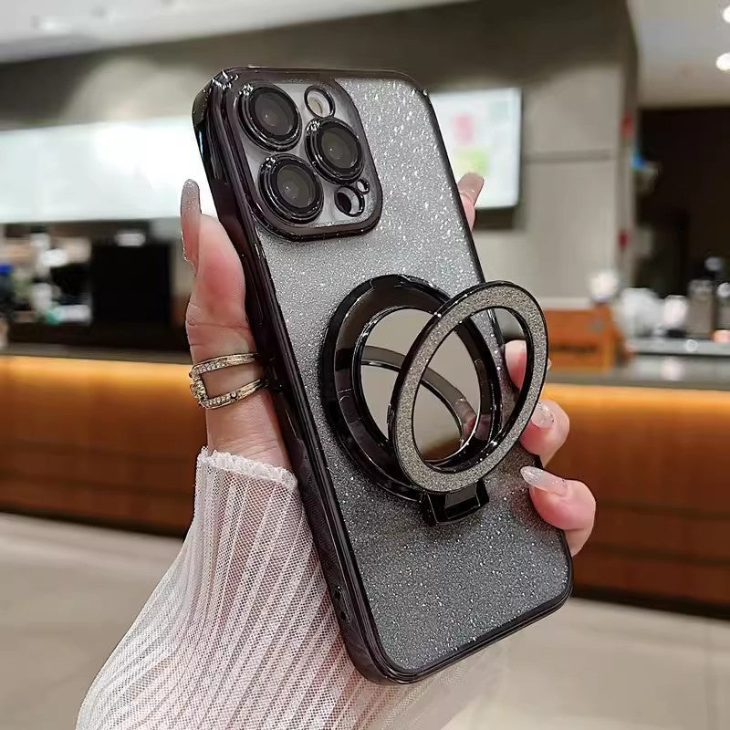 Magnetic Makeup Mirror Bracket Phone Case