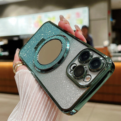 Magnetic Makeup Mirror Bracket Phone Case