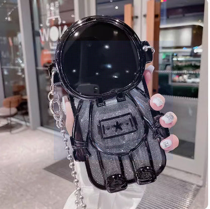 Applicable Electroplating TPU Astronaut Phone Case Flip Mirror Bracket 13 Protective Cover