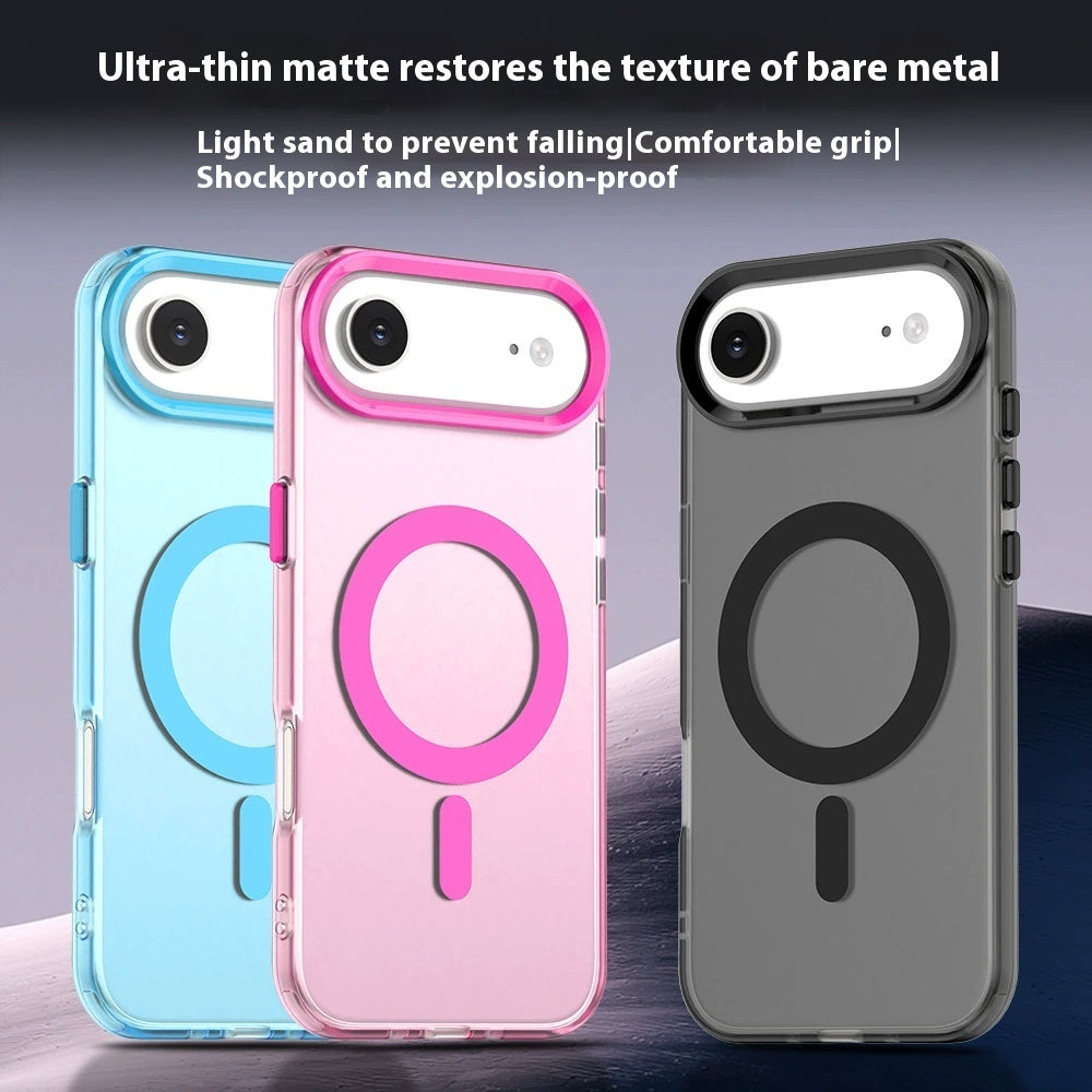 Magnetic Phone Case Frosted Airbag Drop-resistant Protective Cover