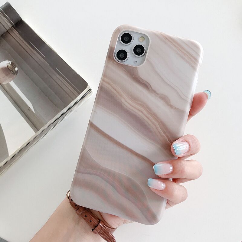 Compatible with Apple, Frosted Marble 8Plus IPhone11 Pro Max Phone Case