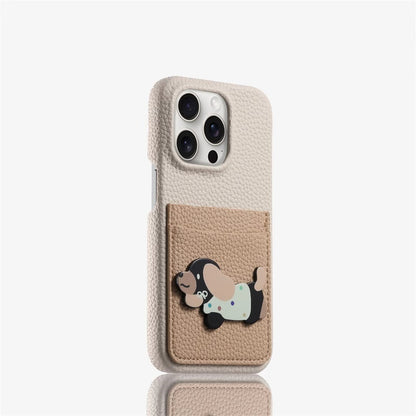 Deep Brown Bottom Phone Case With Silicone Anti Drop All Inclusive
