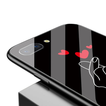 Compatible with Apple, Heart gestures, iPhone11 pro Max tempered glass case