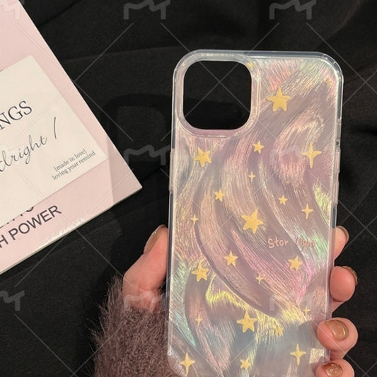 Ins Laser Gradient Star Full Package Hard Case