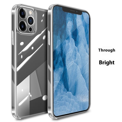 Transparent Glass Fine Hole Drop-resistant Phone Case