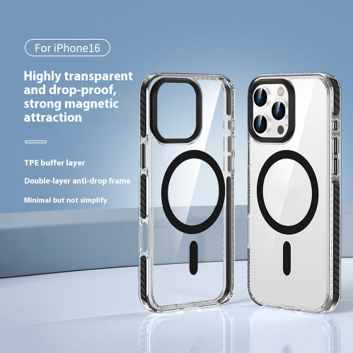 Transparent Magnetic Phone Case Suitable For Anti-fall Shell Protective Case