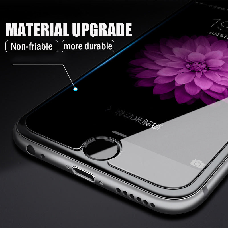 iPhpne Tempered Film Fine Hole Half-screen Non-full Screen Scratch-resistant White Film