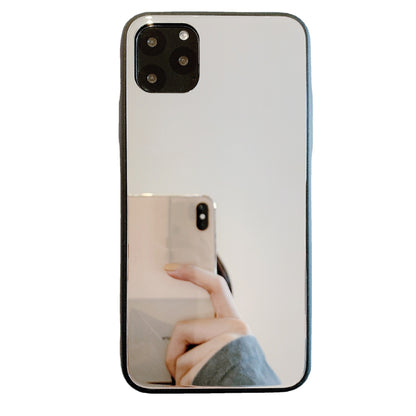 Glass Mirror 14 Pro Max Phone Case For 1112 Makeup XXR67