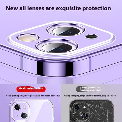 Transparent Glass Fine Hole Drop-resistant Phone Case