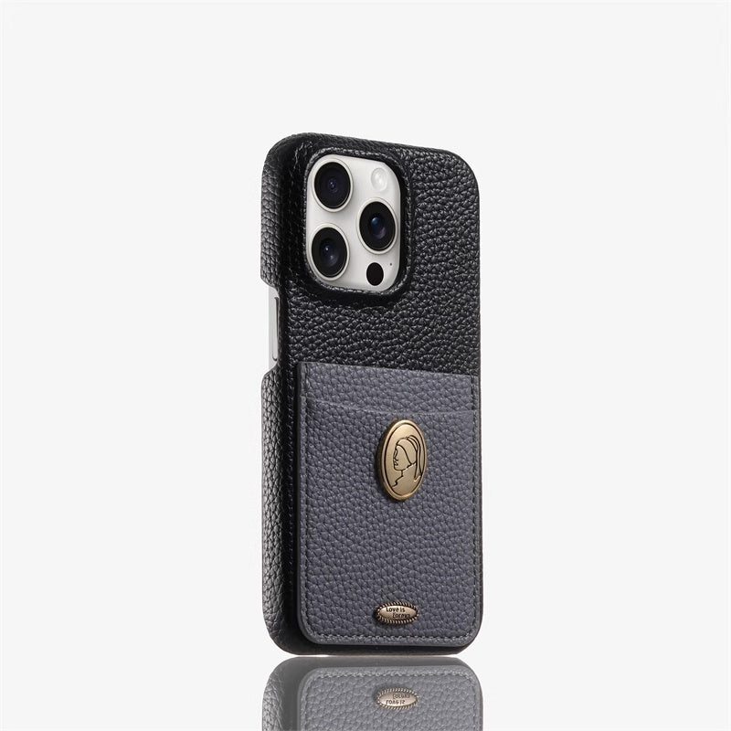 Deep Brown Bottom Phone Case With Silicone Anti Drop All Inclusive