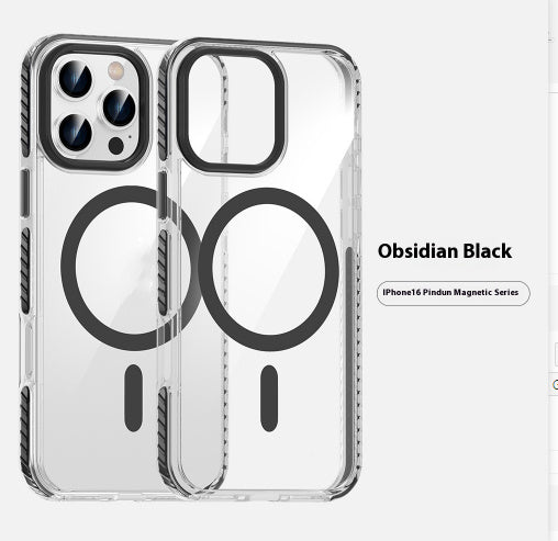 Transparent Magnetic Phone Case Suitable For Anti-fall Shell Protective Case